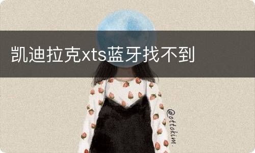 凯迪拉克xts蓝牙找不到