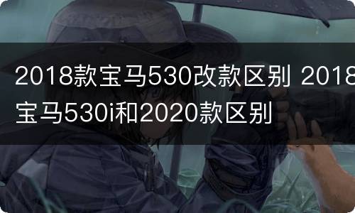 2018款宝马530改款区别 2018宝马530i和2020款区别