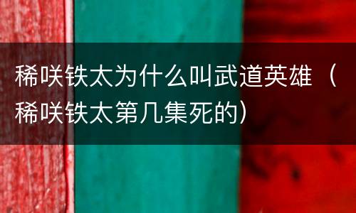 稀咲铁太为什么叫武道英雄（稀咲铁太第几集死的）