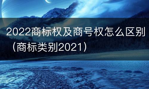 2022商标权及商号权怎么区别（商标类别2021）