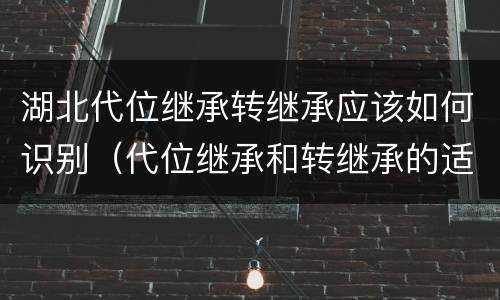 湖北代位继承转继承应该如何识别（代位继承和转继承的适用范围）