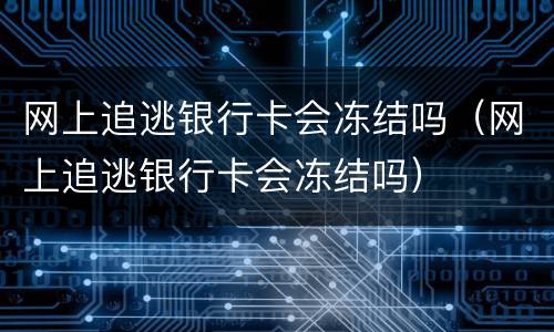 网上追逃银行卡会冻结吗（网上追逃银行卡会冻结吗）